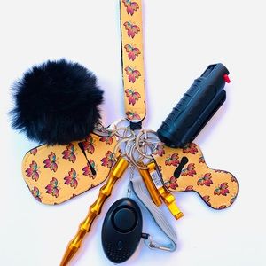 Yellow Butterflies Self Defense Keychain 🦋